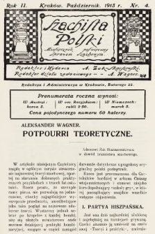Szachista Polski : miesięcznik poświęcony sprawom szachowym. 1913, nr 4