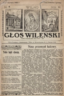 Głos Wileński : pismo tygodniowe dla miast i wsi. 1926, nr 2