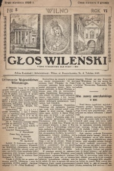 Głos Wileński : pismo tygodniowe dla miast i wsi. 1926, nr 5