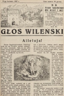 Głos Wileński : pismo tygodniowe dla miast i wsi. 1927, nr 16
