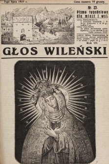 Głos Wileński : pismo tygodniowe dla miast i wsi. 1927, nr 27