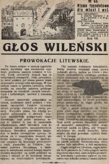 Głos Wileński : pismo tygodniowe dla miast i wsi. 1927, nr 42