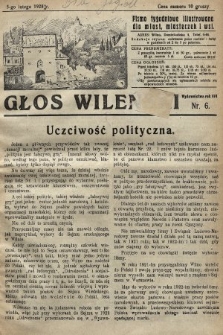 Głos Wileński : pismo tygodniowe illustrowane dla miast, miasteczek i wsi. 1928, nr 6