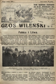 Głos Wileński : pismo tygodniowe illustrowane dla miast, miasteczek i wsi. 1928, nr 17
