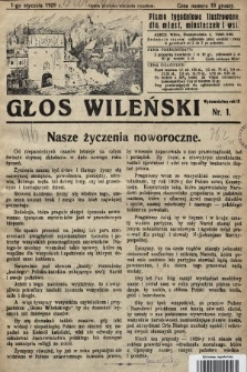 Głos Wileński : pismo tygodniowe ilustrowane dla miast, miasteczek i wsi. 1929, nr 1