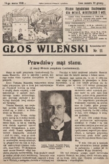 Głos Wileński : pismo tygodniowe ilustrowane dla miast, miasteczek i wsi. 1930, nr 11