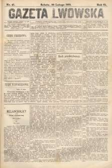 Gazeta Lwowska. 1891, nr 47