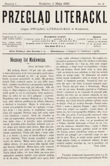 Przegląd Literacki : organ Związku Literackiego w Krakowie. 1896, nr 5