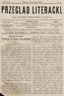 Przegląd Literacki : organ Związku Literackiego w Krakowie. 1897, nr 3