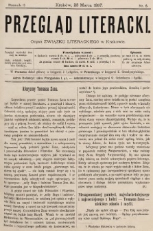 Przegląd Literacki : organ Związku Literackiego w Krakowie. 1897, nr 6