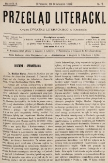 Przegląd Literacki : organ Związku Literackiego w Krakowie. 1897, nr 7