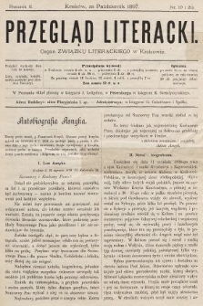 Przegląd Literacki : organ Związku Literackiego w Krakowie. 1897, nr 19 i 20