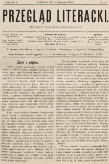 Przegląd Literacki. 1898, nr 7