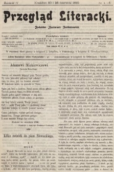 Przegląd Literacki. 1899, nr 4 i 5