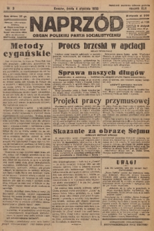 Naprzód : organ Polskiej Partji Socjalistycznej. 1933, nr 3