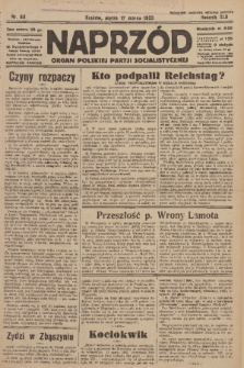 Naprzód : organ Polskiej Partji Socjalistycznej. 1933, nr 63