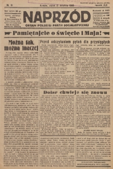 Naprzód : organ Polskiej Partji Socjalistycznej. 1933, nr 91