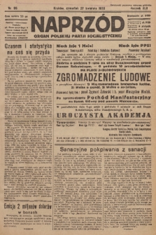 Naprzód : organ Polskiej Partji Socjalistycznej. 1933, nr 96