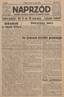 Naprzód : organ Polskiej Partji Socjalistycznej. 1933, nr 123