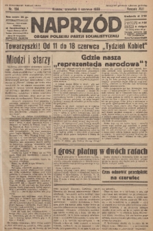 Naprzód : organ Polskiej Partji Socjalistycznej. 1933, nr 124 (po konfiskacie nakład drugi)