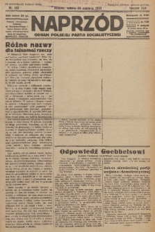 Naprzód : organ Polskiej Partji Socjalistycznej. 1933, nr 142 (po konfiskacie nakład drugi)