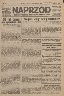 Naprzód : organ Polskiej Partji Socjalistycznej. 1933, nr 146