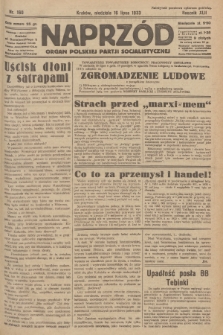 Naprzód : organ Polskiej Partji Socjalistycznej. 1933, nr 160