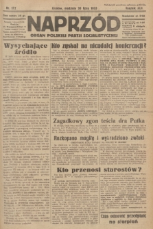 Naprzód : organ Polskiej Partji Socjalistycznej. 1933, nr 172
