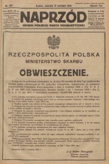 Naprzód : organ Polskiej Partji Socjalistycznej. 1933, nr 207