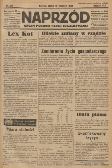 Naprzód : organ Polskiej Partji Socjalistycznej. 1933, nr 211 [nakład skonfiskowany]