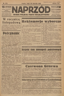 Naprzód : organ Polskiej Partji Socjalistycznej. 1933, nr 275