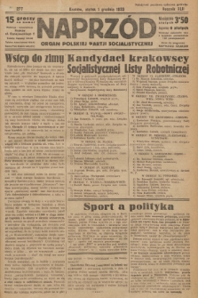 Naprzód : organ Polskiej Partji Socjalistycznej. 1933, nr 277