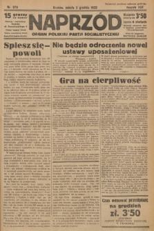 Naprzód : organ Polskiej Partji Socjalistycznej. 1933, nr 278