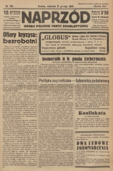 Naprzód : organ Polskiej Partji Socjalistycznej. 1933, nr 291