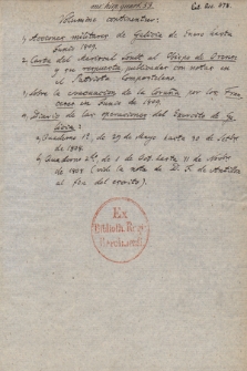 Miscelánea de manuscritos de la Guerra de la Independencia Española (I)