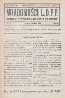 Wiadomości L.O.P.P. Komitetu Wojewódzkiego w Poznaniu. 1926, nr 13
