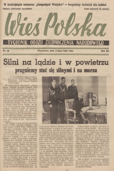 Wieś Polska : tygodnik Obozu Zjednoczenia Narodowego. 1939, nr 28