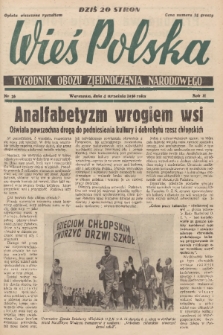 Wieś Polska : tygodnik Obozu Zjednoczenia Narodowego. 1938, nr 36