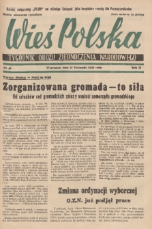 Wieś Polska : tygodnik Obozu Zjednoczenia Narodowego. 1938, nr 48