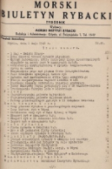 Morski Biuletyn Rybacki : tygodnik. 1948, nr 40
