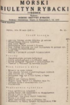 Morski Biuletyn Rybacki : tygodnik. 1948, nr 43