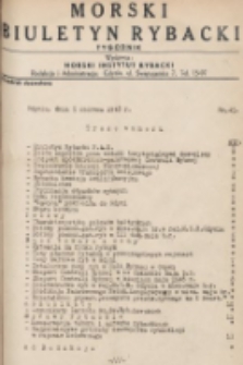 Morski Biuletyn Rybacki : tygodnik. 1948, nr 45