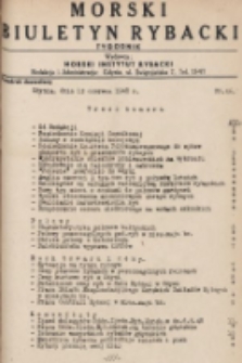 Morski Biuletyn Rybacki : tygodnik. 1948, nr 46