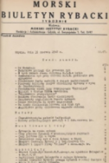 Morski Biuletyn Rybacki : tygodnik. 1948, nr 47