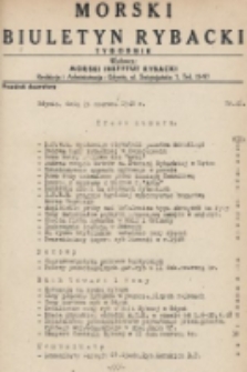 Morski Biuletyn Rybacki : tygodnik. 1948, nr 48