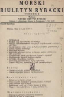 Morski Biuletyn Rybacki : tygodnik. 1948, nr 49