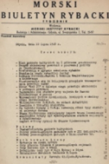 Morski Biuletyn Rybacki : tygodnik. 1948, nr 50