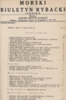 Morski Biuletyn Rybacki : tygodnik. 1948, nr 51