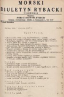 Morski Biuletyn Rybacki : tygodnik. 1948, nr 54