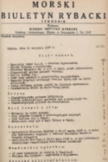 Morski Biuletyn Rybacki : tygodnik. 1948, nr 55